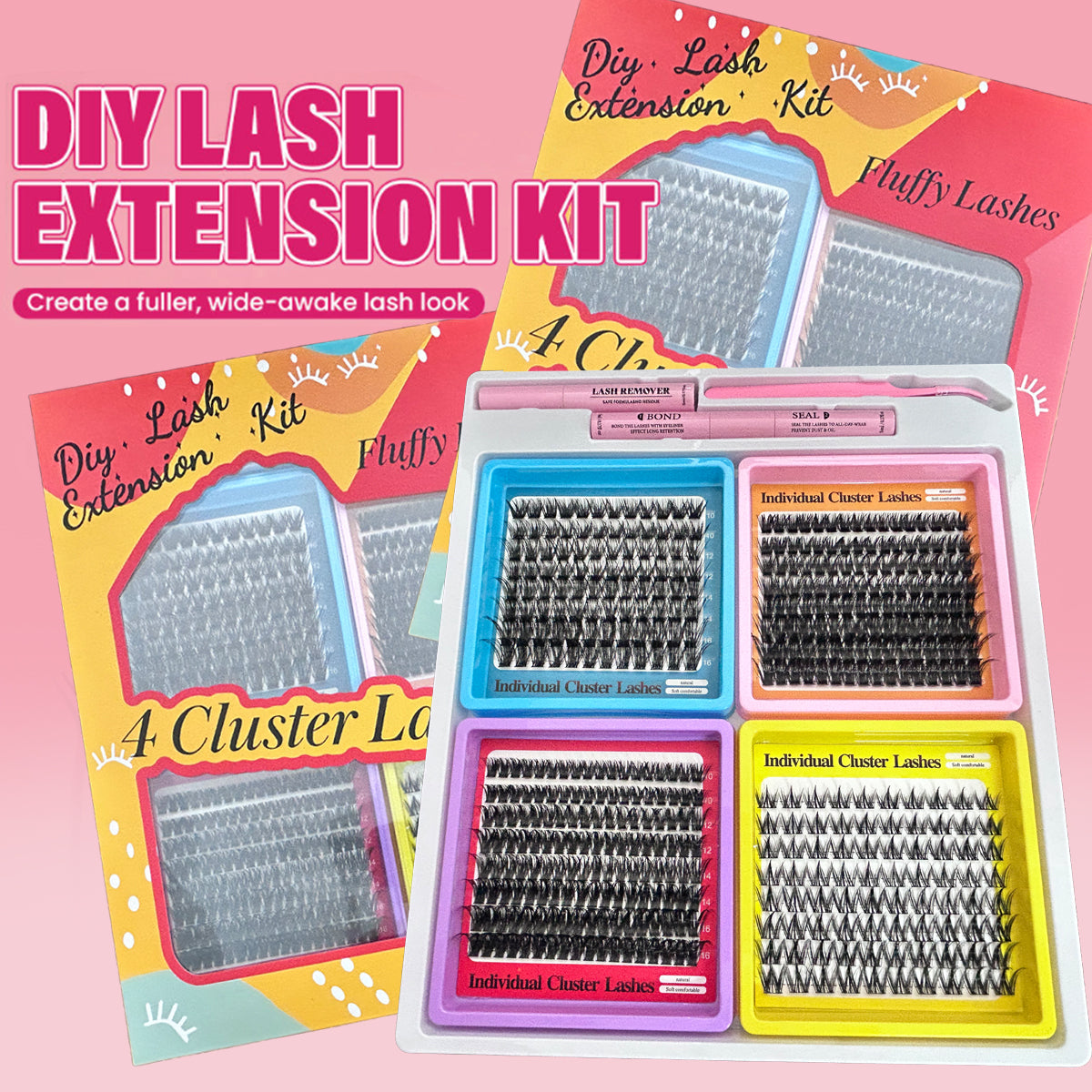4-Tray Professional Cluster Lash Kit