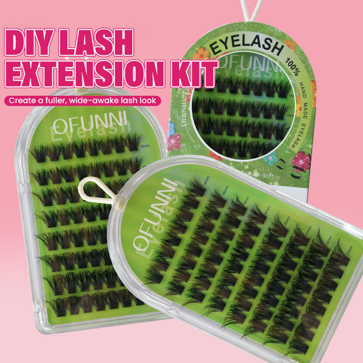 Dramatic Cat Eye Cluster Lash Kit