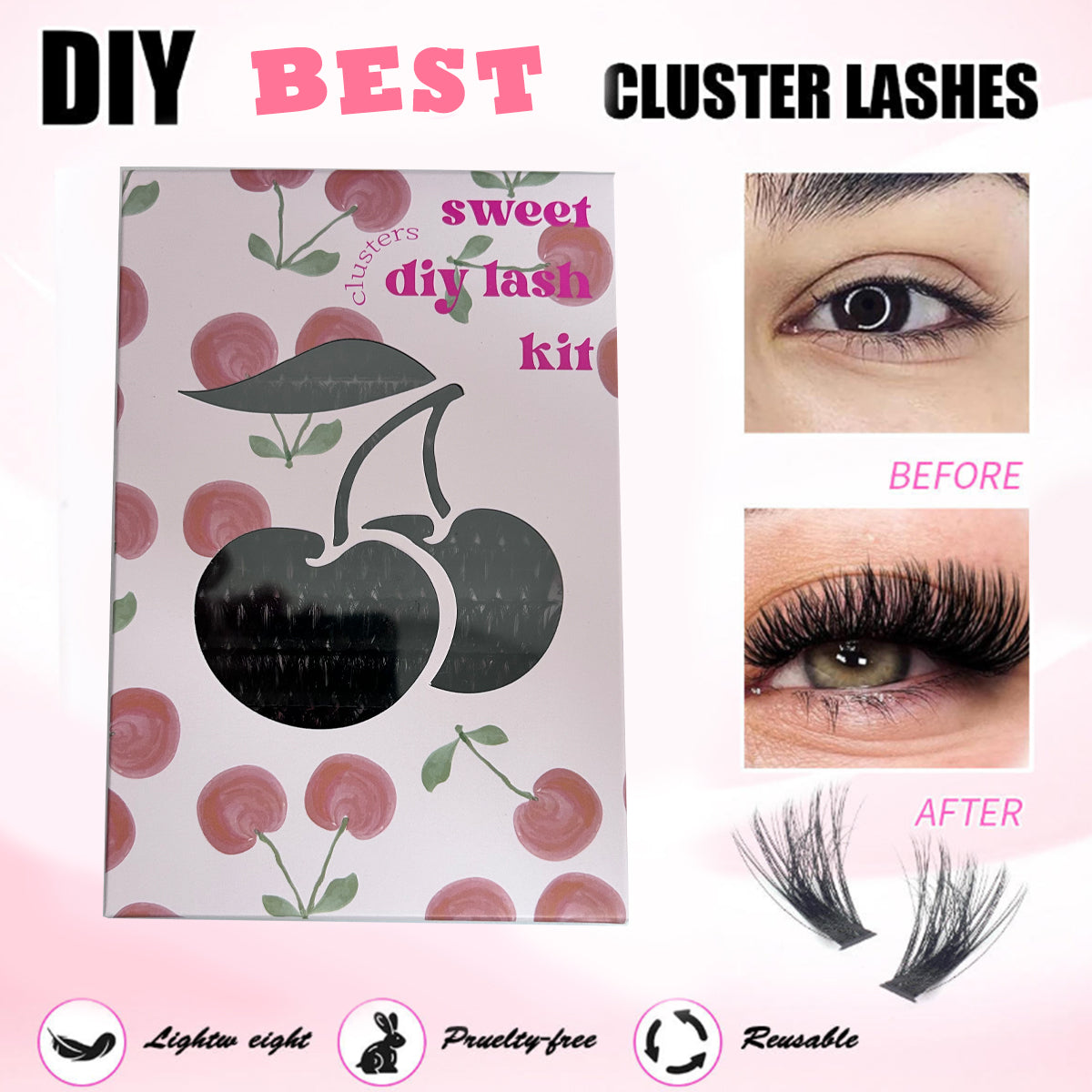 Cherry Sweet DIY Lash Extension Kit