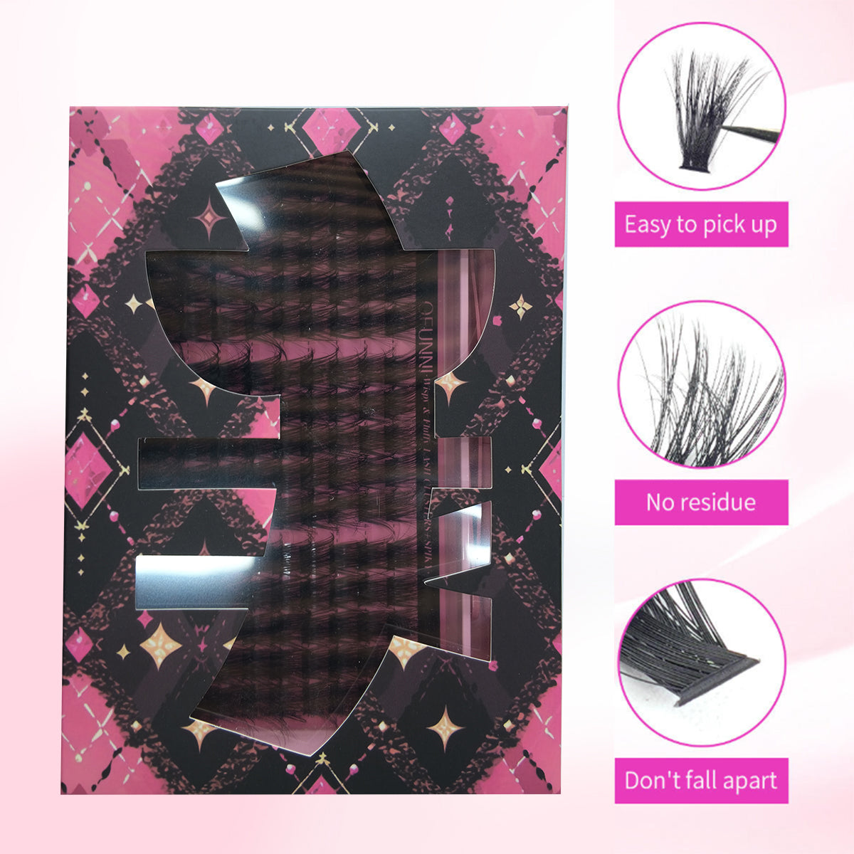 Glam Pink Wispy Lash Extension Kit